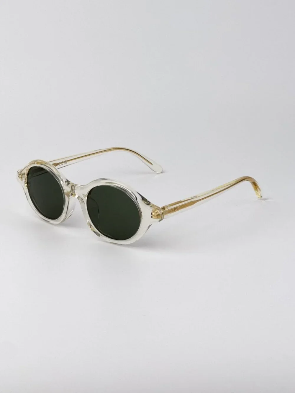 LOEWE LW40162U 57N PALE YELLOW ROUND SUNGLASSES
